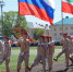 Юнармейцы несли Знамя Победы на празднике в Агрызе - Агрызский район