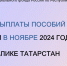 График выплаты пособий семьям с детьми в ноябре 2024 года в Республике Татарстан - Агрызский район